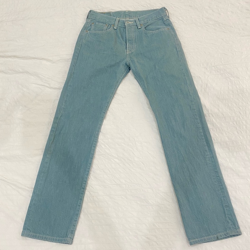 Seafoam green Levi 501s